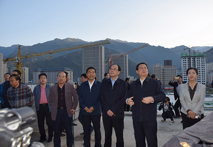 全國(guó)、省市政協(xié)委員體驗(yàn)蘭渝鐵路、視察階州廣場(chǎng)