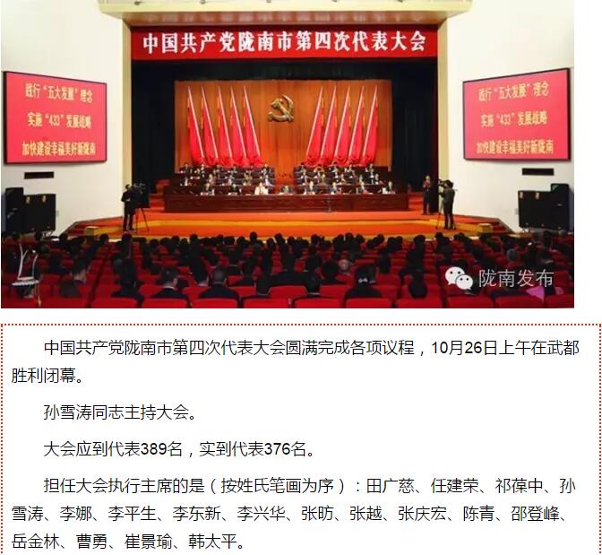 市第四次黨代會(huì)勝利閉幕！選出新一屆領(lǐng)導(dǎo)班子
