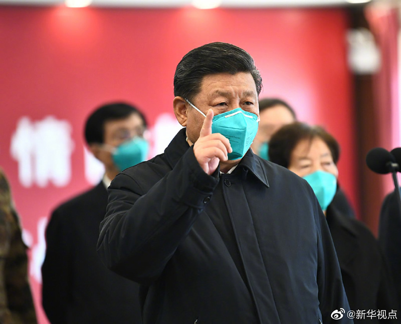 習(xí)近平考察火神山醫(yī)院，看望慰問(wèn)患者和醫(yī)務(wù)工作者